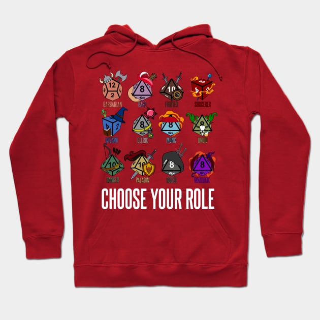 D&D Character Class Hit Dice Hoodie by Meta Cortex